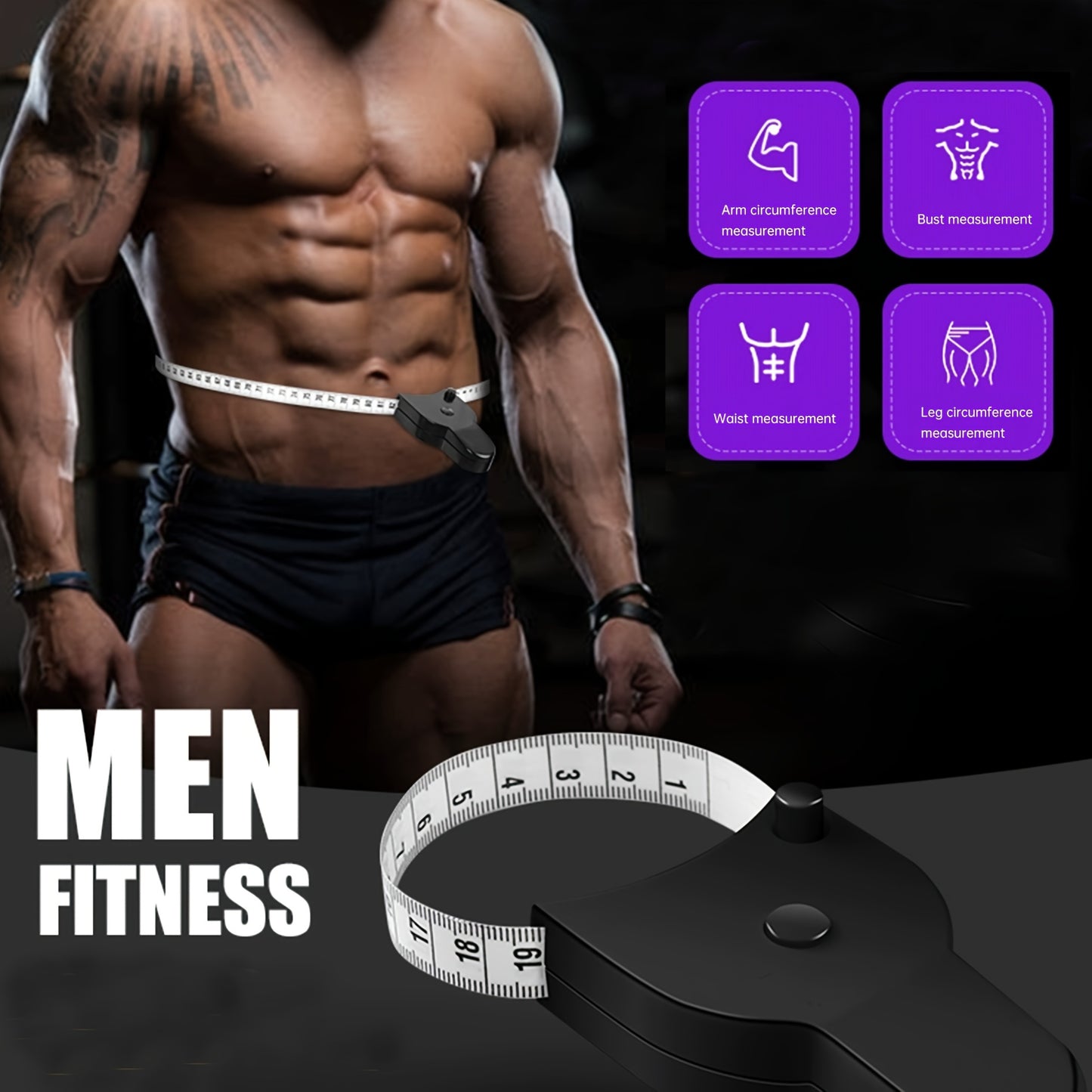 2pcs/set Body Fat Callipers, Handheld BMI Body Fat Measurement Device
